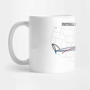 NFL Relocation Map Mug